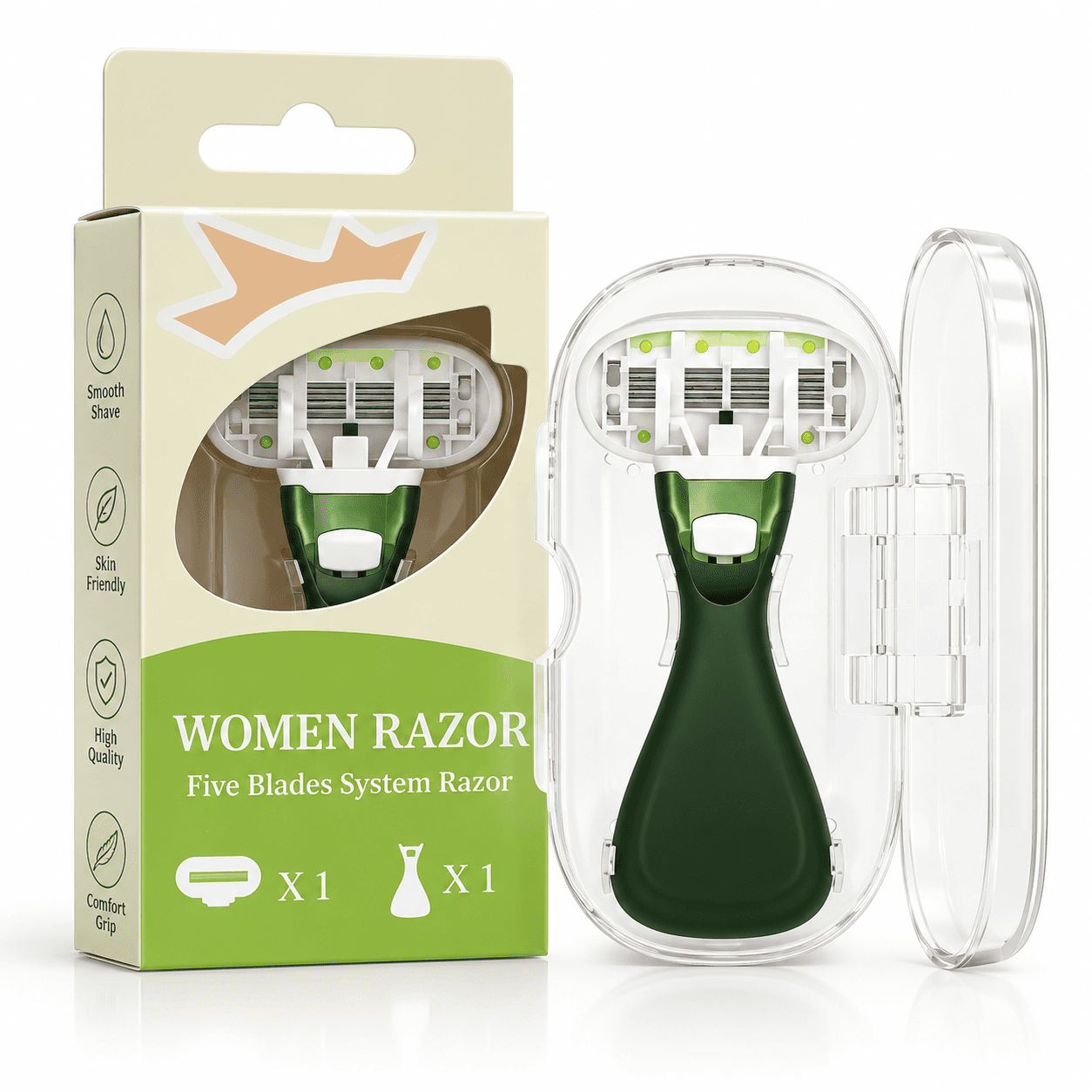 Women Razor Five Blades System Razor - 1 Set