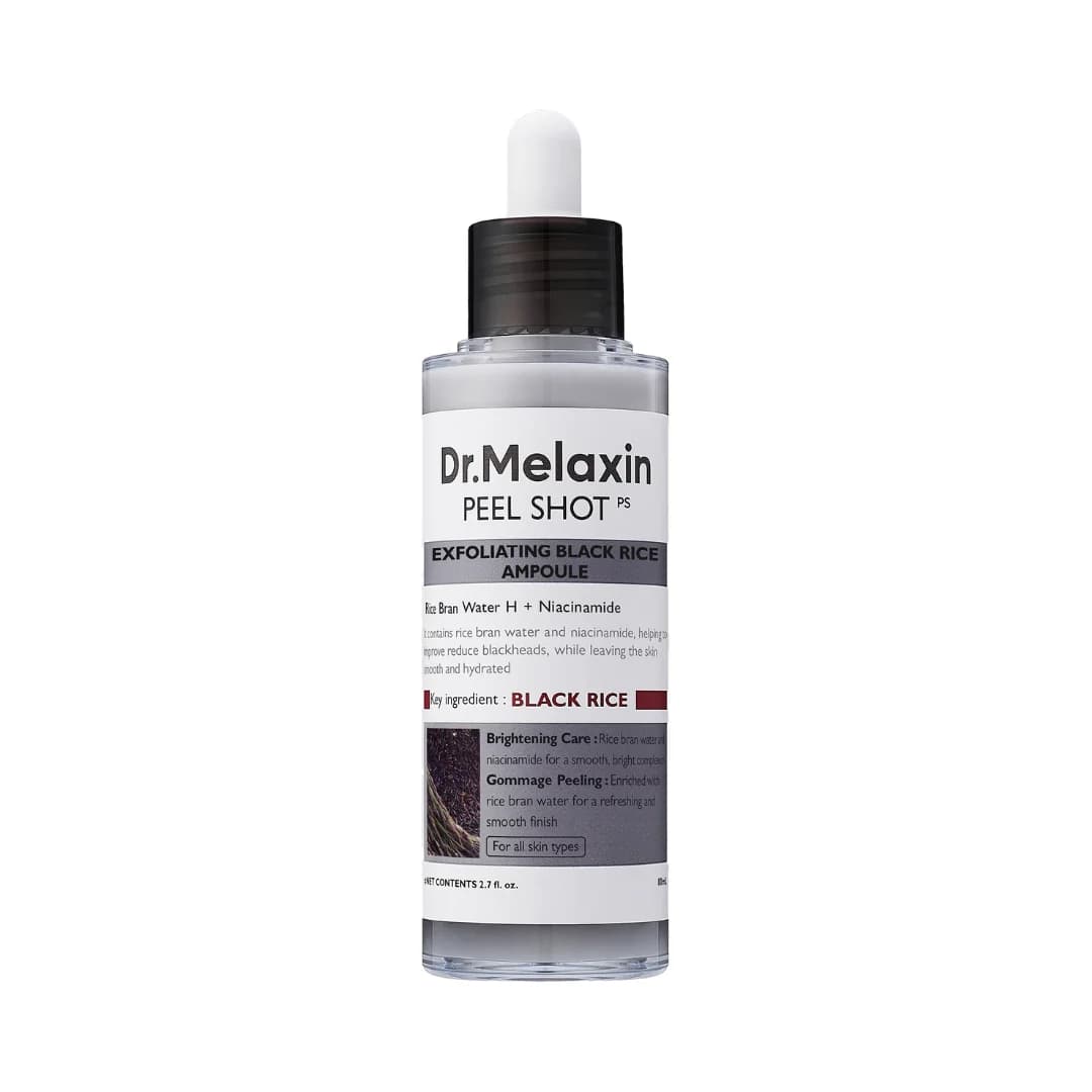 Dr.Melaxin Peel Shot Exfoliating Black Rice Ampoule 80 ml